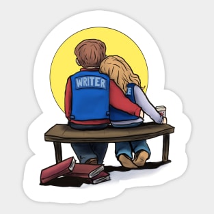 writer and muse Sticker